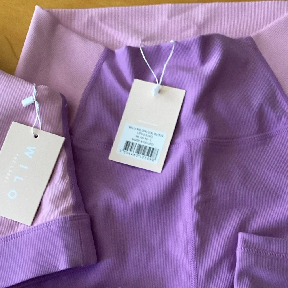 Willow Lavender Seamless Sports 2pc outfit Light Purple - Picture 3 of 6
